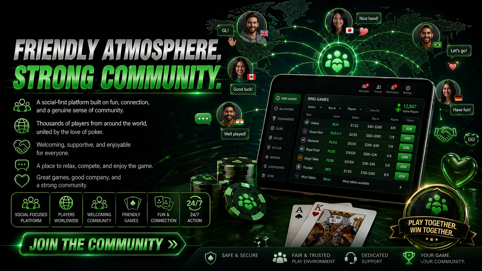 Social community scene